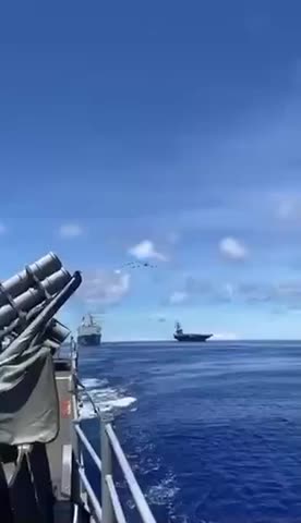 Arrival of US Air Force One in Taiwan with US official Nancy Pelosi.