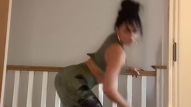 sexy tiktok girl acting scene