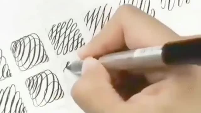 Homework at calligraphy classes