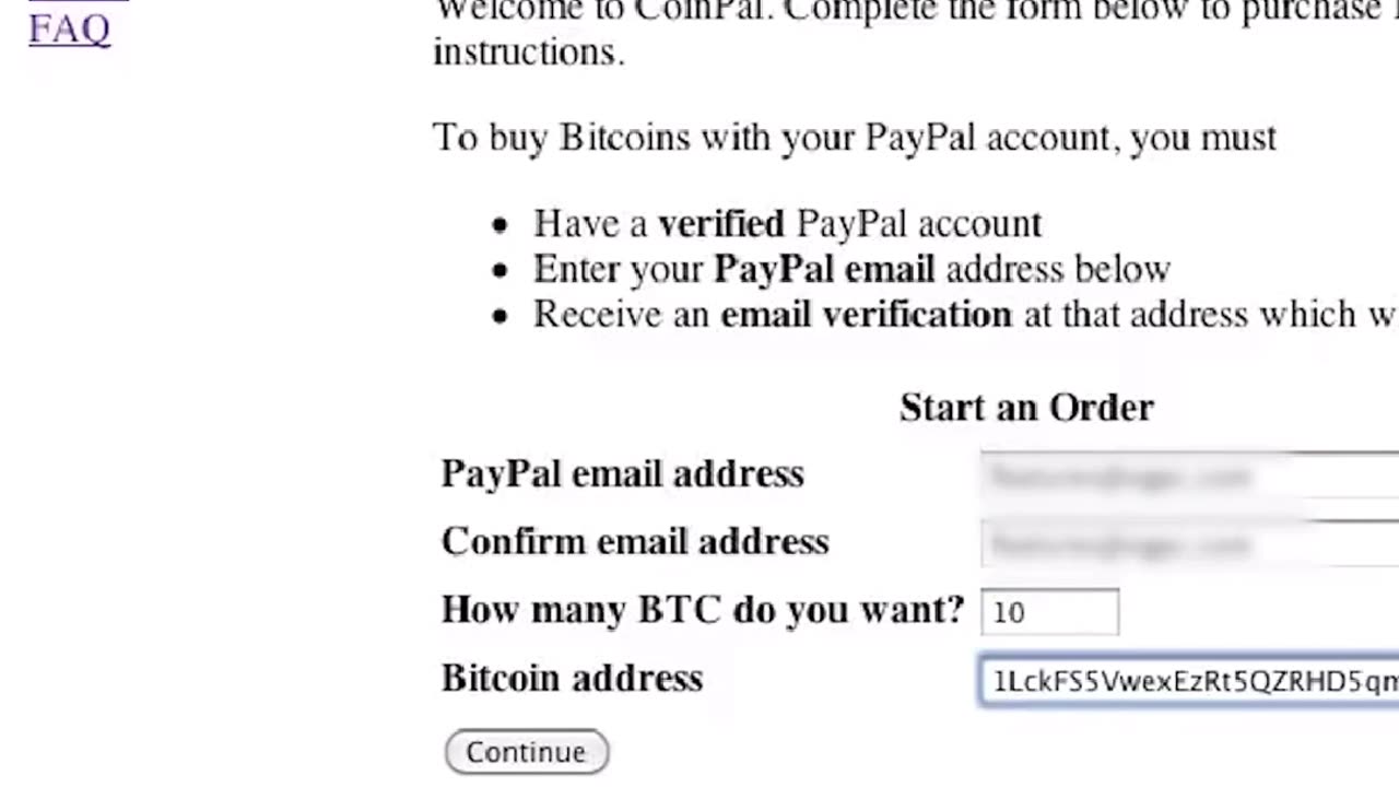 POV: You're Buying a Bitcoin in 2010