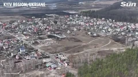 Rare footage from the frontline as Ukrainian troops battle with Russian troops