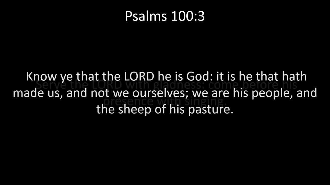 KJV Bible Psalms Chapter 100