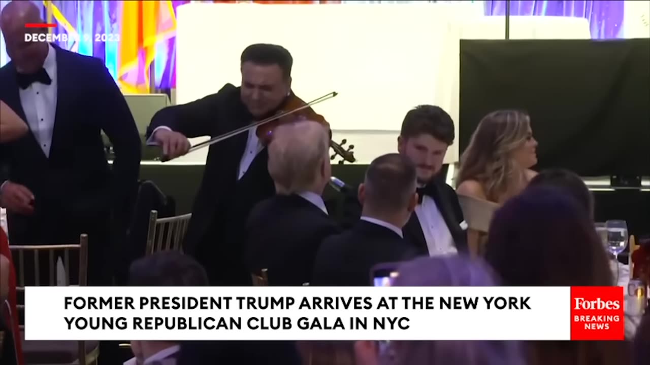 WATCH- Trump Is Serenaded By Violinist At New York Young Republicans Gala