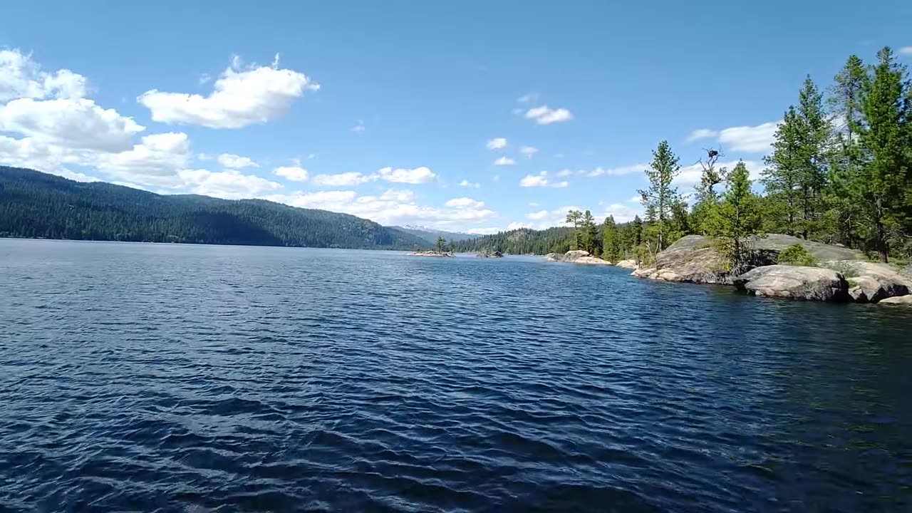 Skimming Across Payette Lake