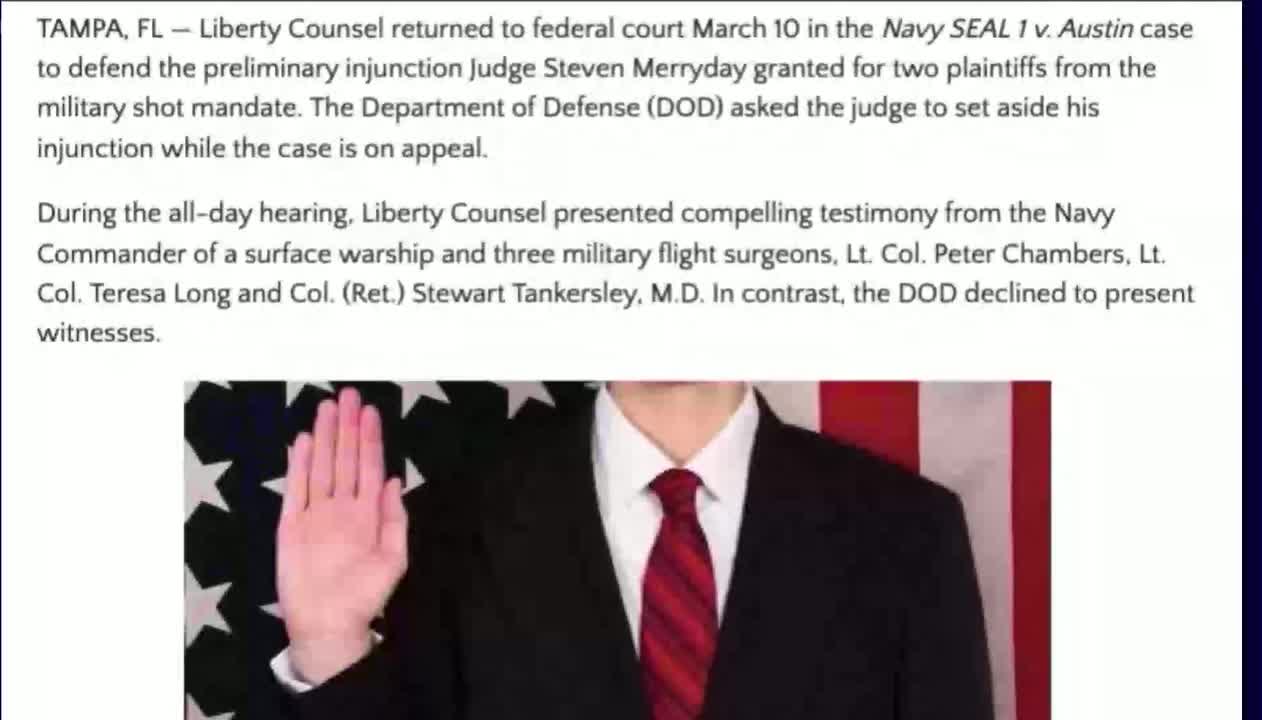 US Army Dr. Whistleblower -Apr 13 2022 - Cover up Vaxx Injuries