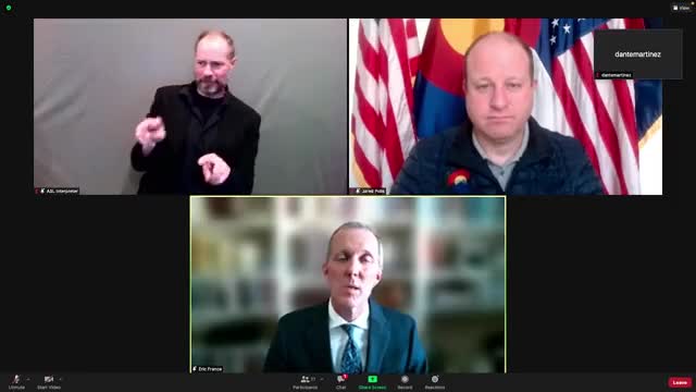 Colorado Gov. Jared Polis Holds A COVID-19 Press Briefing Amidst Nationwide Omicron Surge