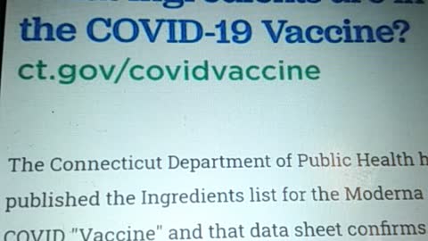 Ingredients of Moderna Vaccine