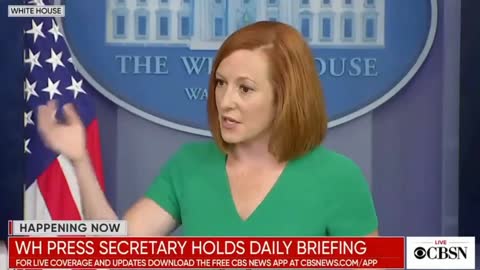 Jen PSAKI what happened 🧐🧐😨