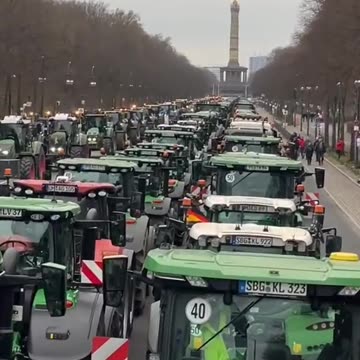 BOEREN IN BERLIJN IN AKTIE OP 18 DECEMBER 2023 - DIT ZIE JE NIET OP HET NOS NIEUWS!