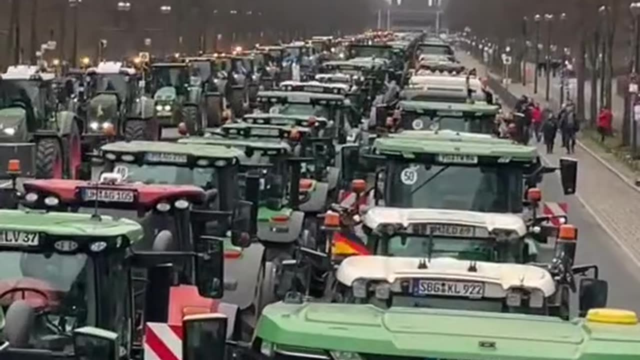 BOEREN IN BERLIJN IN AKTIE OP 18 DECEMBER 2023 - DIT ZIE JE NIET OP HET NOS NIEUWS!