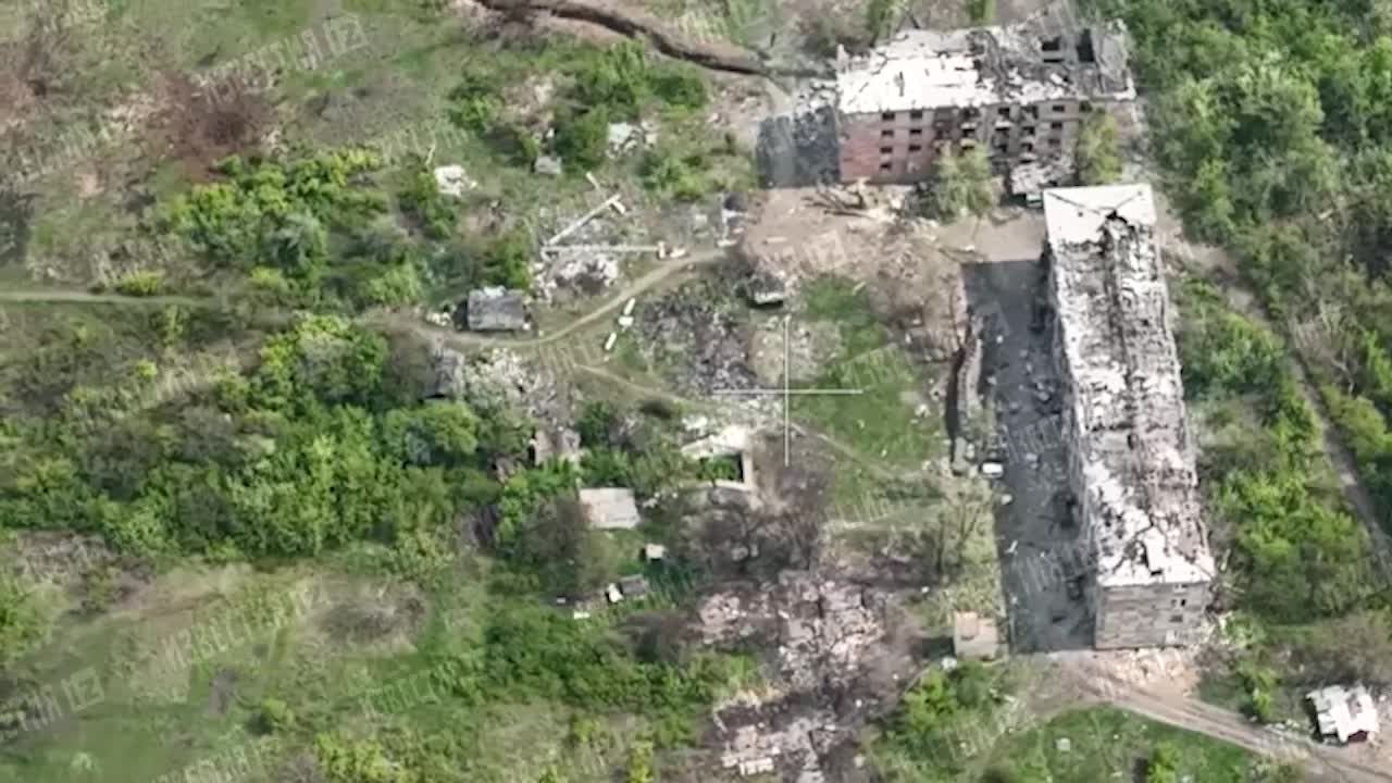 Ukraine War - Footage of the destruction of the command post