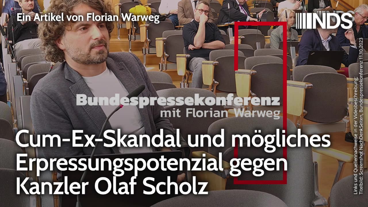 Cum-Ex-Skandal und mögliches Erpressungspotenzial gegen Kanzler Olaf Scholz.Florian Warweg@NDS🙈