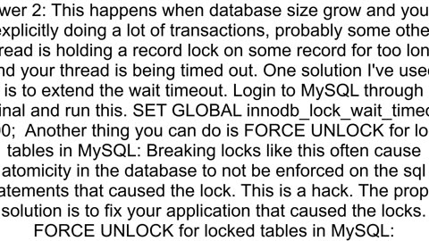 ActiveRecordStatementInvalid Mysql2Error Lock wait timeout exceeded