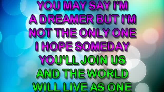 kbkaraokeking Imagine (John Lennon)