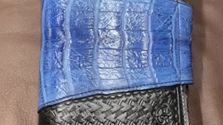 Woman’s Blue gator tail