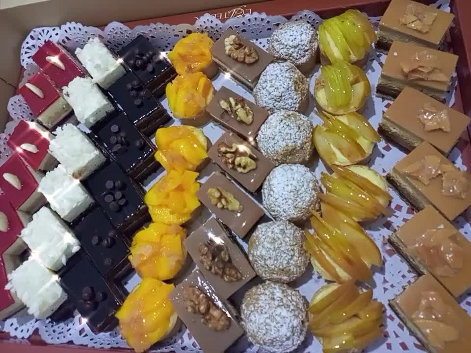 A plate of sweets