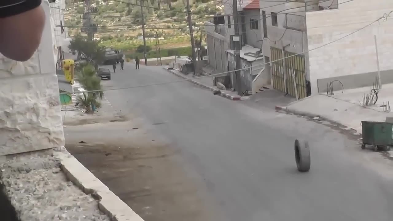 Instant Karma: Israeli Army vs. Palestinian Tire