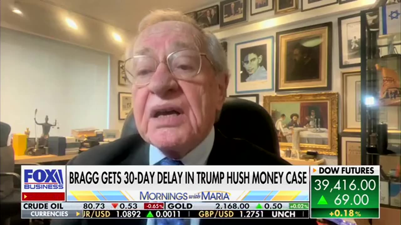 Dershowitz: Investigate Alvin Bragg For Bringing 'Made-Up Case' Against Trump