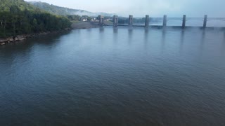 Foggy morning flyby