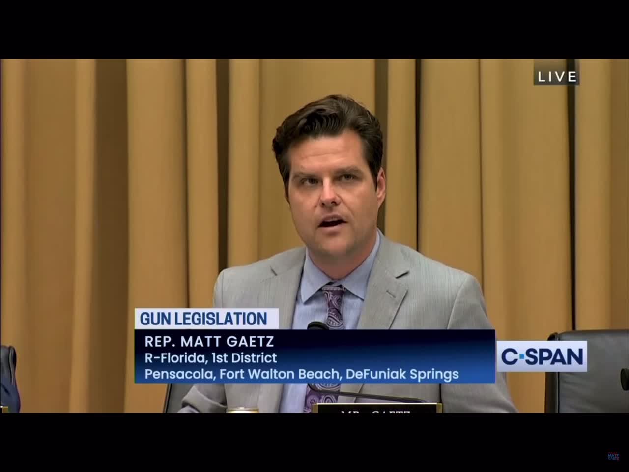 Rep Matt Gaetz to the Senate If you pass national Red Flag laws you’re a traitor to the constitution