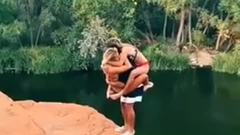 3 People Doing Awesome Cliff Jump