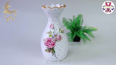 plastic battle flower vase making