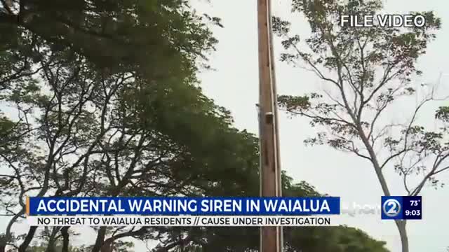 Emergency sirens in Waialua blare at 2 a.m