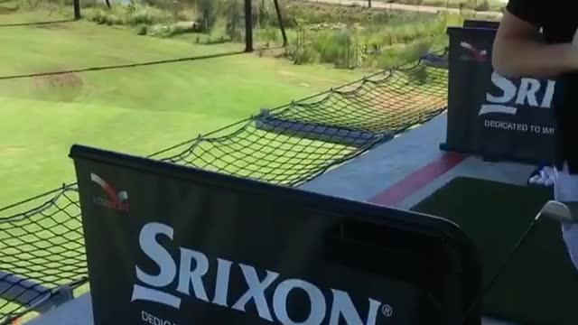 Lane 32 golf driver hits roof