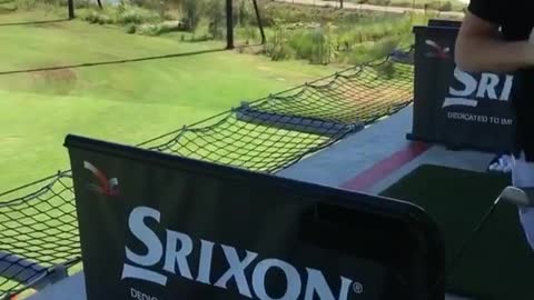 Lane 32 golf driver hits roof