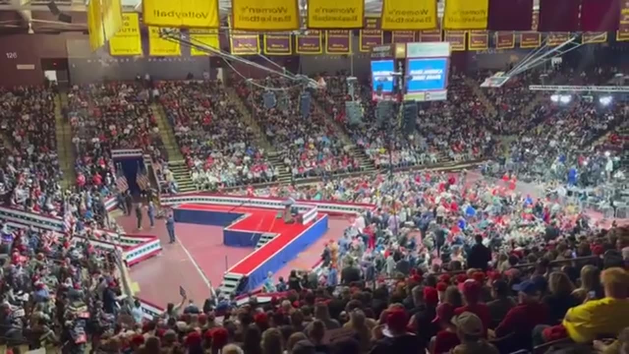 WATCH: Massive crowds pack areana in Rock Hill, South Carolina, for Trump rally, as