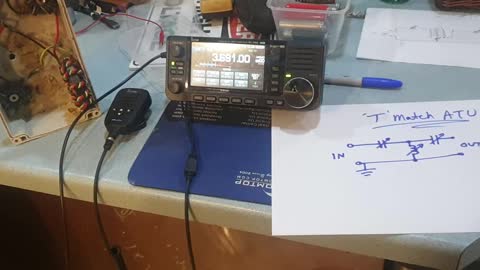 Update on the T Match Tuner Equivalent using only Magnetically Variable Inductance.