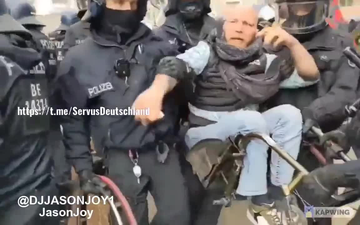 NWO Goon Squad arrests handicapped man