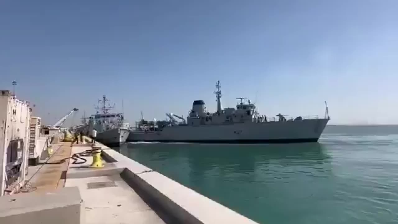 Two British Navy minesweepers collided in Bahrain.