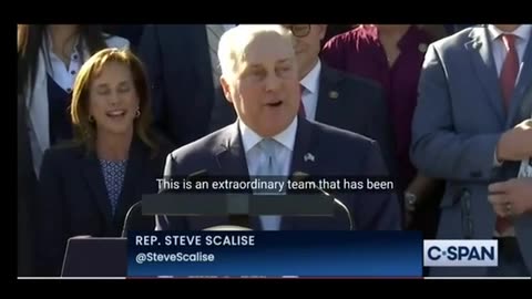 Steve Scalise announcing the 45th speaker of the house !