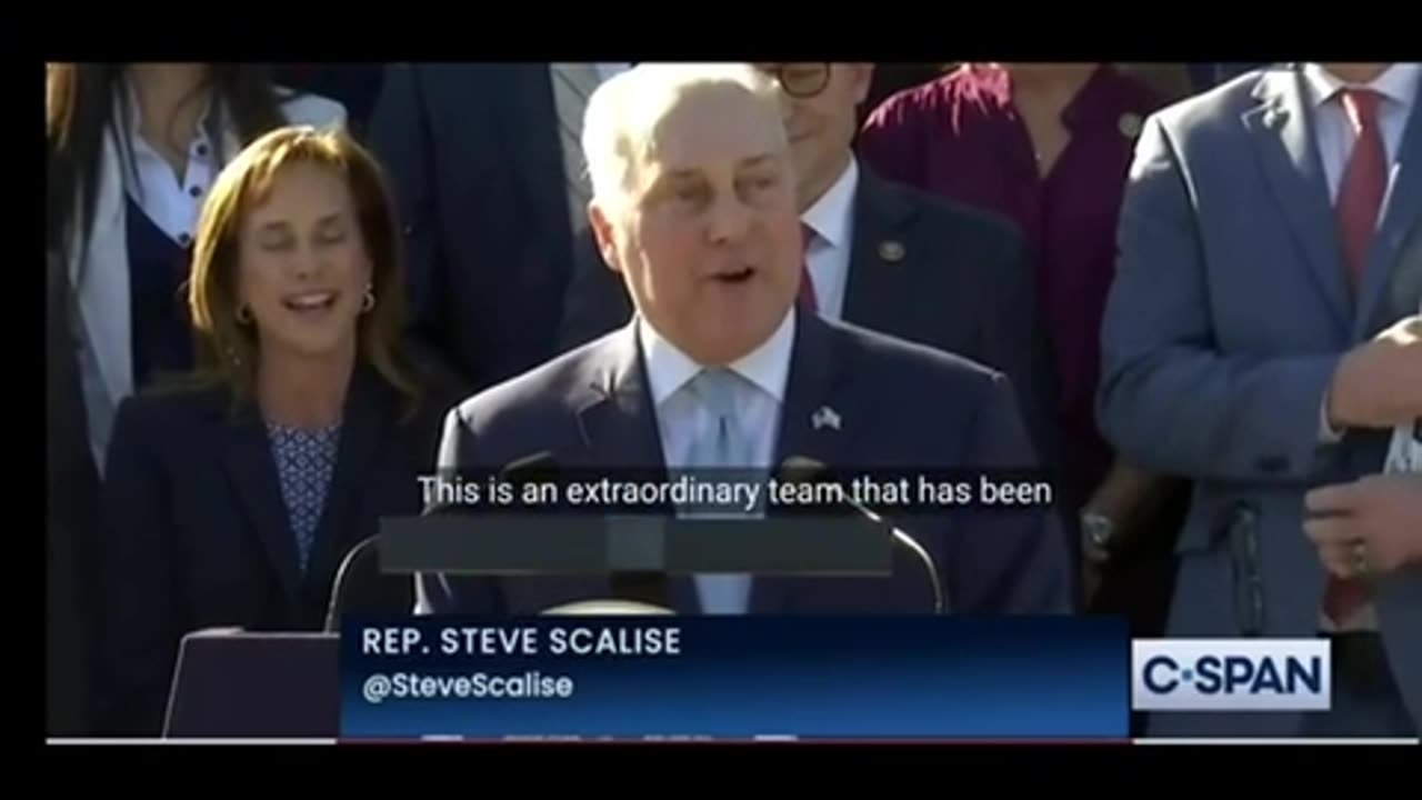 Steve Scalise announcing the 45th speaker of the house !