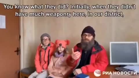 Family in Ukraine: Ukrainian Army Shelling Its Own People