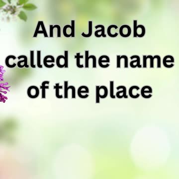 "Jacob Wrestles with God and is Renamed Israel." Genesis 32:32.