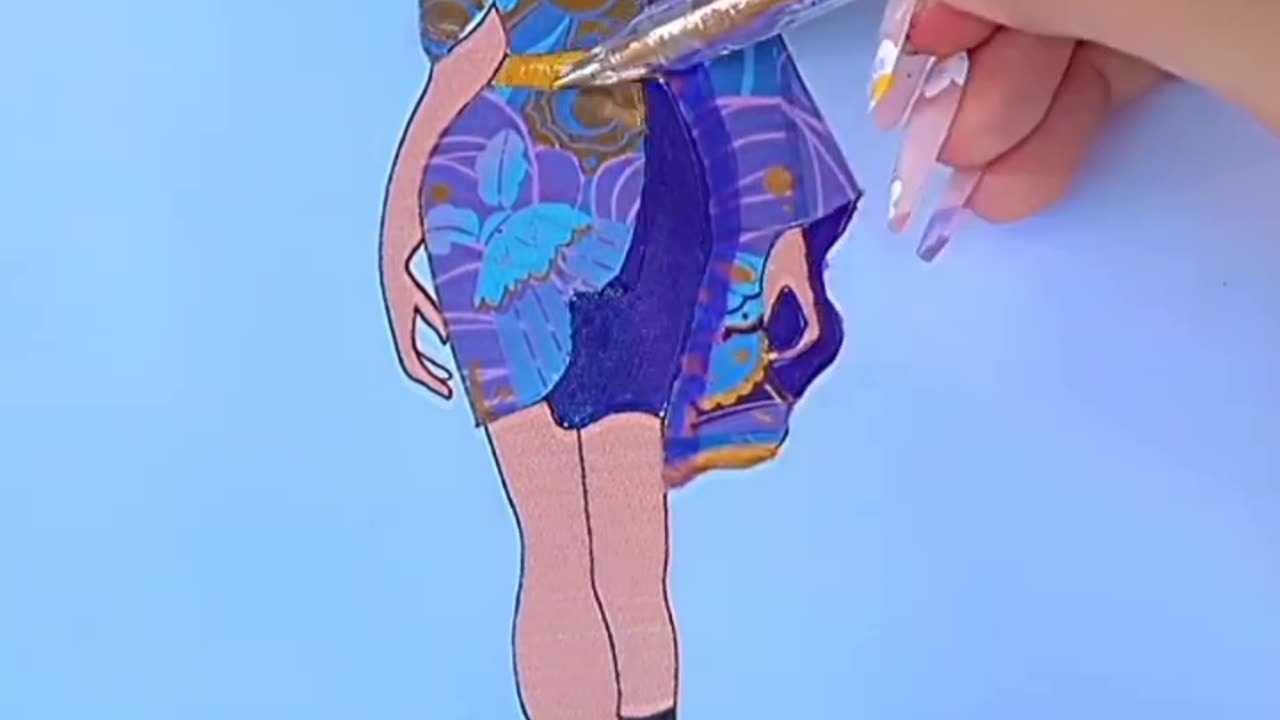 Dress design👗 #shorts #tonniartandcraft #satisfying #youtubeshorts #short