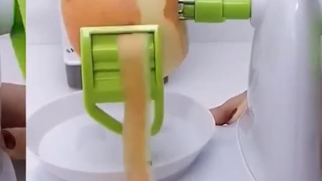Cleaning Apple By Machine