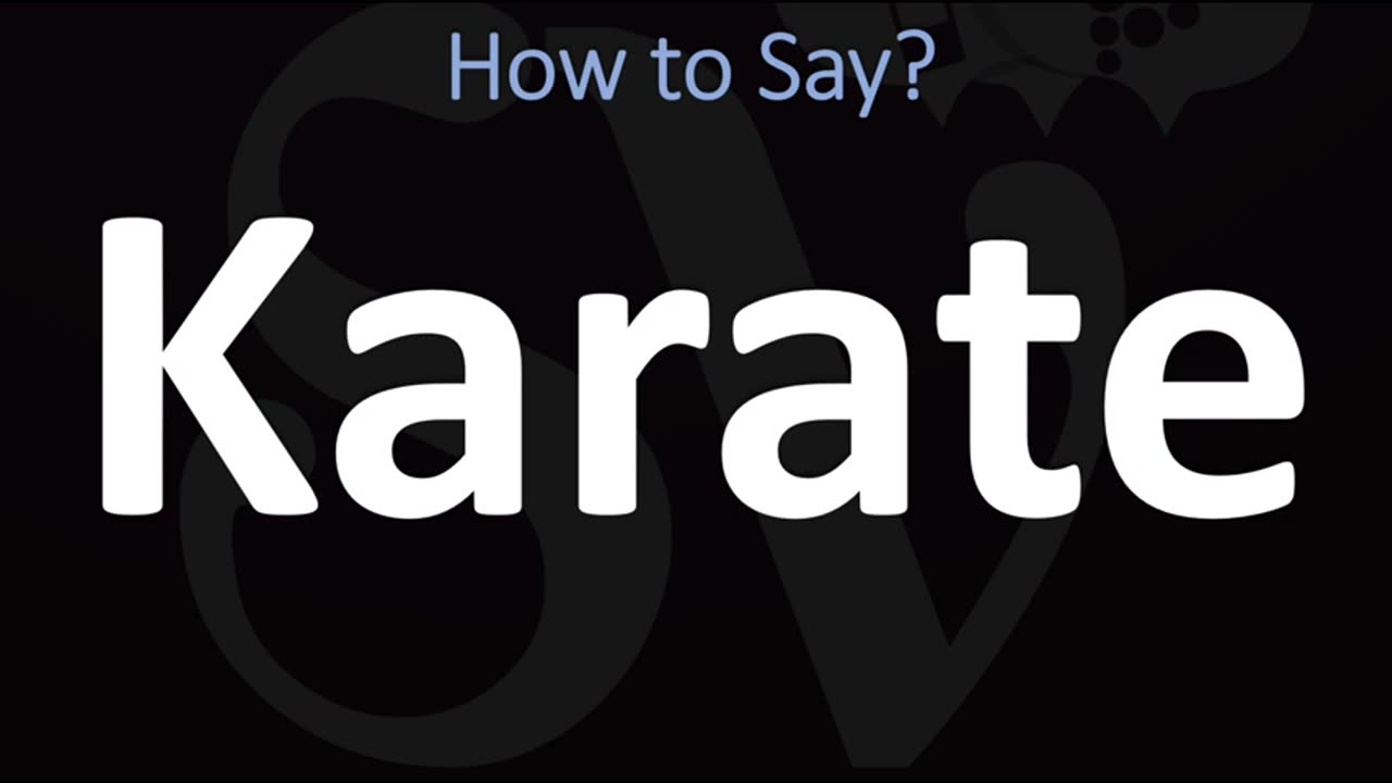 How to pronounce karate