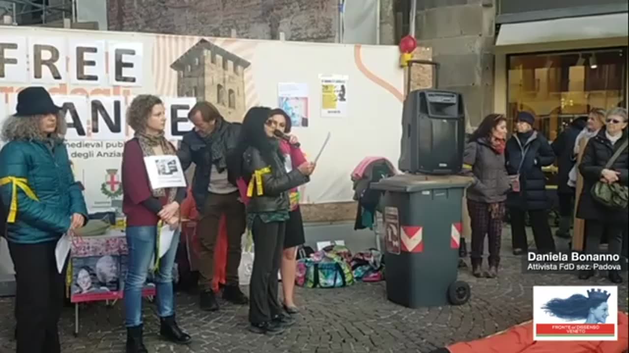 Manifestazione Padova per J. Assange