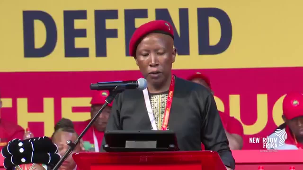 Former Presidential Candidate of South Africa, Julius Malema, calls for White Genocide