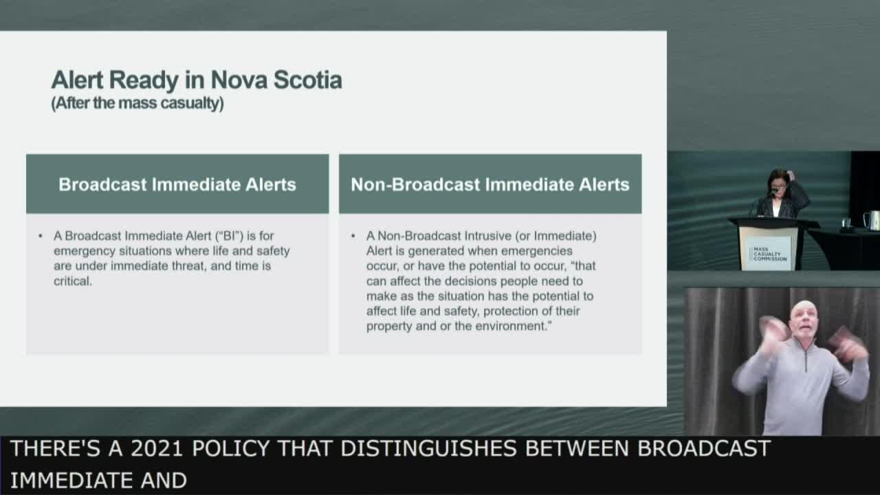 Foundational Document: Alert Ready in Nova Scotia, Witnesses