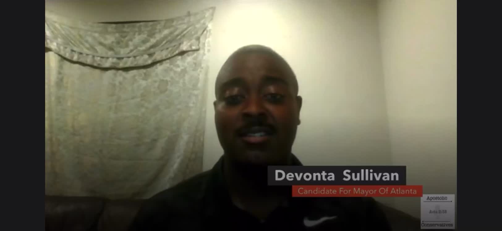 2022 Mayoral Candidate Of ATL Devonta “Sully” Sullivan speaks to Officer Morale