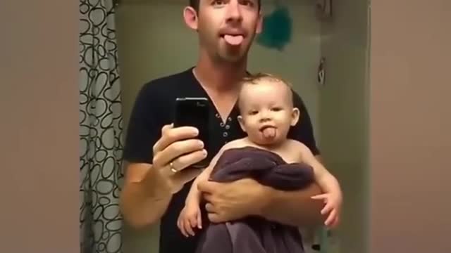 CUTE BABIES making fun of making anyone laugh