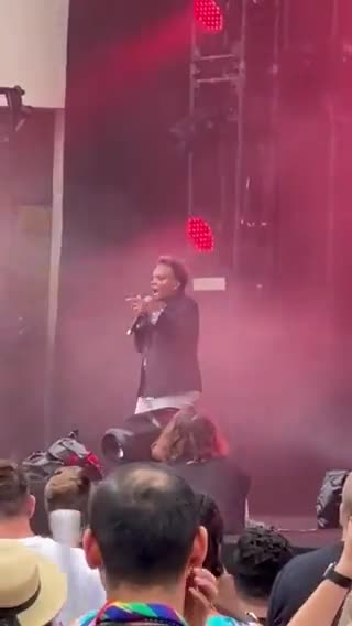 Chicago mayor Lori Lightfoot takes the stage and proclaims, "F*ck Clarence Thomas."