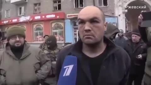 🔥💪👀Captured "AZOV" Commander - Here's what the locals🤬think about those 卐Nazis卐❗️❗️❗️
