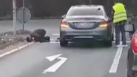 Anyone doing this should lose their licence Danger on the road