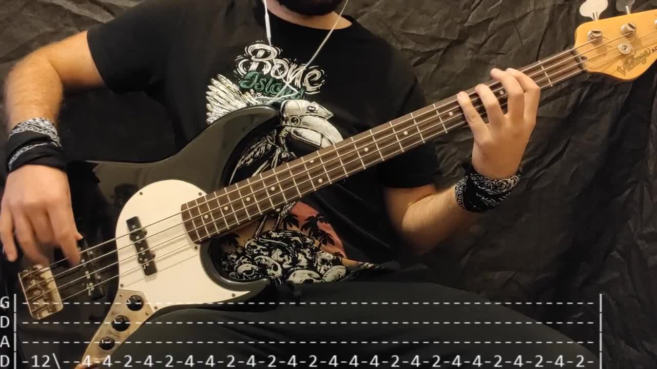 HIM - Poison Girl Bass Cover (Tabs)