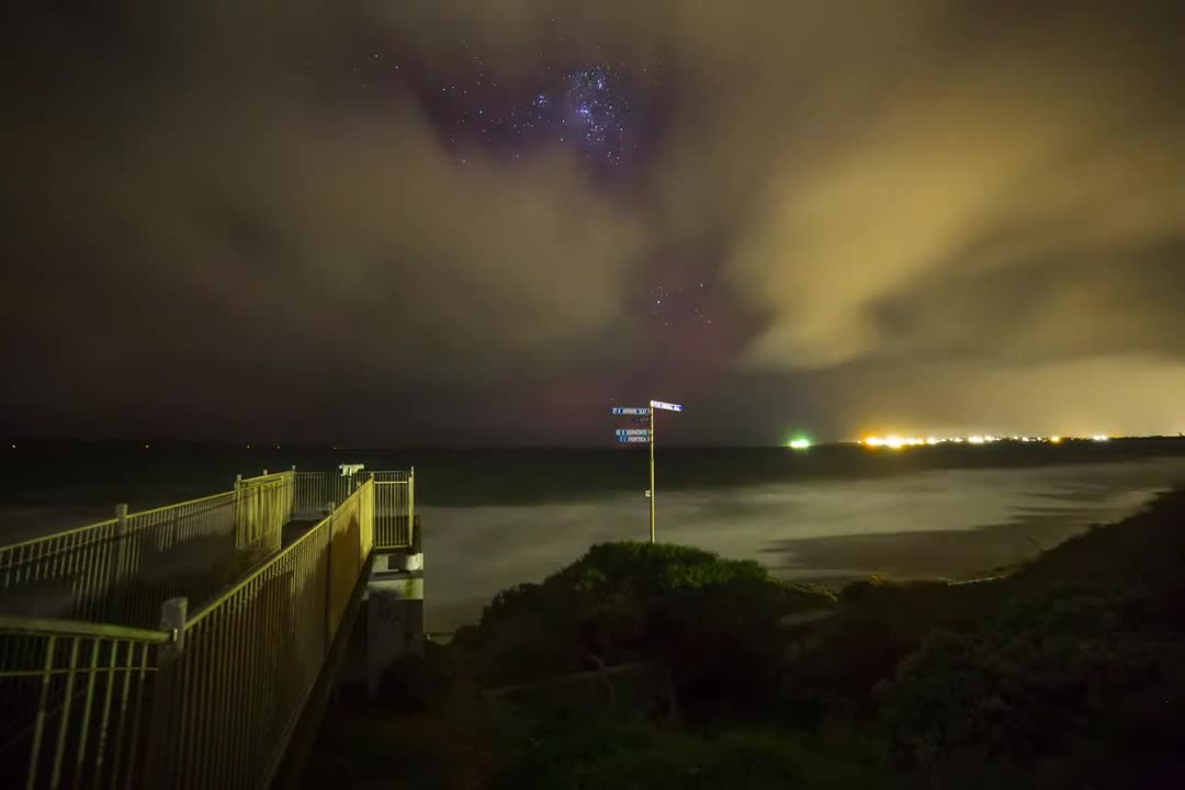 Aurora Australis Time Lapse